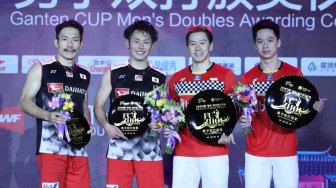 Kalahkan Wakil Jepang, Marcus: di Game Kedua Mereka Kena Cegat Kevin