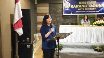 Terpilih Aklamasi, Gaby Eman pimpin Karang Taruna Tomohon