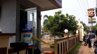 ATM BRI di Mapolres Lebak Dirusak Orang Tak Dikenal