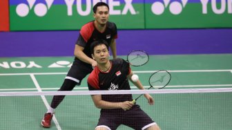 Hendra / Ahsan Pulangkan Juniornya dari Hong Kong Open 2019