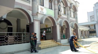 Tempat Baju Bekas untuk Korban Kebakaran Terbakar di Kantor Baznas Bogor