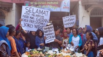 Cucu Ketiga Jokowi Lahir, Pedagang Pasar di Solo Gelar Syukuran