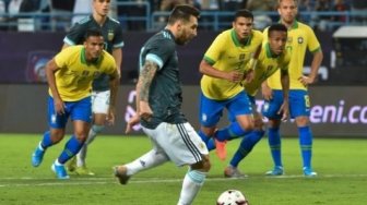 Berkat Gol Tunggal Messi, Argentina Taklukkan Brasil