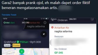 Viral Order Fiktif Pakai Nama Artis, Ojol Ini Nyaris Rugi Ratusan Ribu