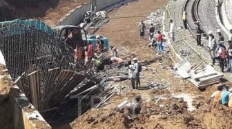 Double Track Bogor-Sukabumi Longsor, Warga Singgung Soal Mistis