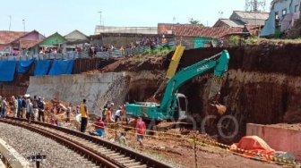 Longsor Proyek Double Track KA Sukabumi-Bogor, BPBD Jabar: Ada Kelalaian