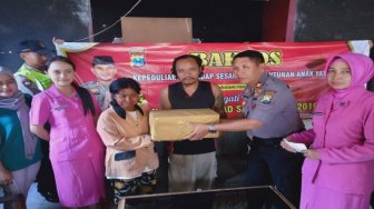 Peduli Sesama Polsek Bantur Malang, Bantu Kaum Dhuafa Dan Warga Miskin