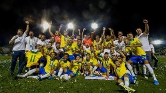 Brasil jadi juara Piala Duni U-17 2019. (MIGUEL SCHINCARIOL / AFP)