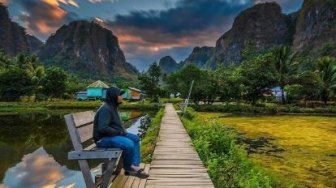 Potret Rammang Rammang, Destinasi Wisata Alam di Maros yang Memanjakan Mata