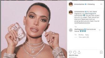 Super Mewah! Berlian Kim Kardashian di Iklan Parfum Ternyata Cuma Pinjaman