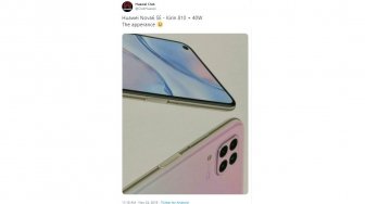 Desain Kamera Huawei Nova 6 SE 'Nyontek' iPhone 11 Pro?