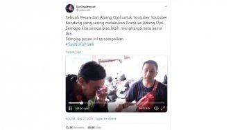 Kerap Kena Prank Pembatalan Pesanan, Ini Ultimatum Driver Ojol ke YouTuber