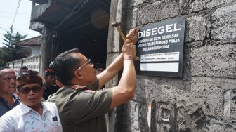 Satpol PP Segel Usaha Sablon Cemari Sungai Badung