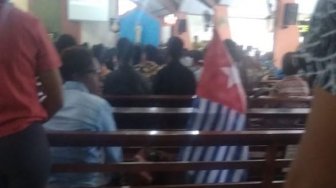 Empat Mahasiswa Papua Ditangkap di Gereja, Bawa Bintang Kejora Saat Ibadah