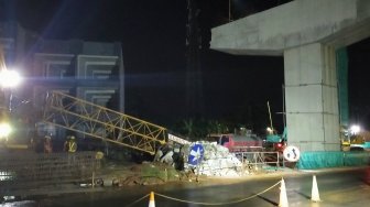 Lengan Crane Proyek Tol BORR Patah, Ini Penjelasan PT Sarana Marga Jabar