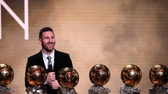 Raih Trofi Ballon d'Or Keenam Kalinya, Ini Komentar Lionel Messi