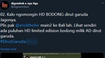 Disebut Jadi Germo Pramugari di Twitter, VC Cabin Crew Garuda Lapor Polisi