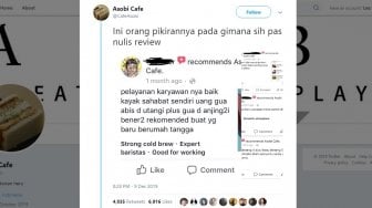 Nyeleneh, Review Pembeli di Kafe Ini Bikin Ngakak