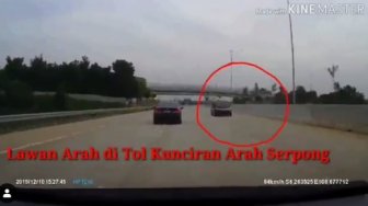 Baru Diresmikan Jokowi, Mobil Nekat Lawan Arah di Tol Kunciran