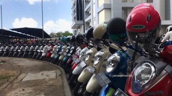 Viral Parkiran UAD Yogyakarta, Sederet Sepeda Motor Seragam Honda Scoopy