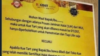 D'Cost Larang Pengunjung Bawa Kue Ultah Tanpa Cap Halal dan 4 Berita Lain
