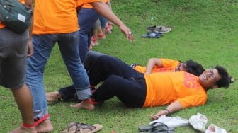 Suasana Gathering Arkadia Digital Media di Camp Hulu Cai, Ciawi, Bogor, Jawa Barat, Jumat (13/2/2019). [Suara.com/ Alfian Winanto]