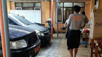 Miris! Kantor KPUD Pamekasan Kebanjiran Tiap Musim Hujan