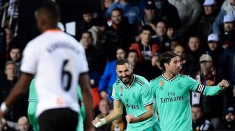 Valencia vs Real Madrid Imbang 1-1, Los Blancos Gagal Kudeta Barcelona