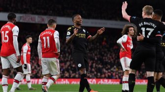 Hasil Liga Inggris: Man City Bungkam Arsenal 3-0 di Emirates Stadium