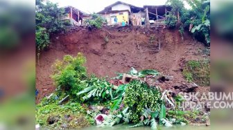 Tebing 15 Meter di Lembursitu Sukabumi Longsor, Warga Dengar Suara Dentuman