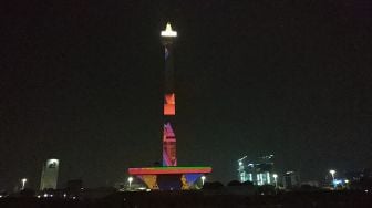 Sambut Tahun Baru, Pemprov DKI Jakarta Gelar Video Mapping di Monas