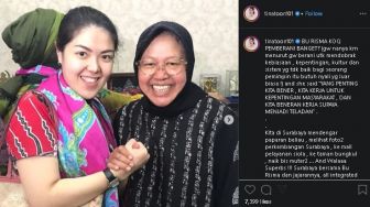 Temui Wali Kota Surabaya, Tina Toon Mengaku Terkagum