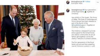 Gemas! Pangeran George Bikin Puding Natal Bersama Ratu Elizabeth II