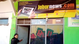 Kantor Media Online di Cianjur Diserang Orang Tak Dikenal, Satu Staf Luka