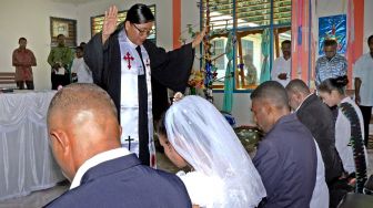 Ada Nikah Gratis saat Perayaan Natal di Kepulauan Yapen