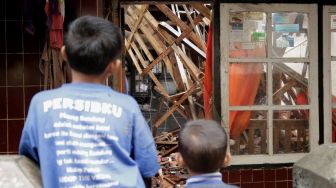 Gedebage Bandung Diobrak-abik Puting Beliung, 7 Rumah Rusak