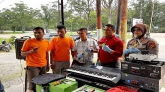 Polisi Tembak Pencuri Alat Musik Gereja di Pekanbaru
