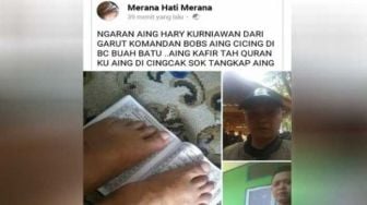 Bikin Geger Warganet, Viral Lelaki Asal Garut Injak Alquran