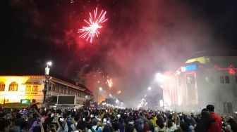 Malam Tahun Baru, Pengunjung Malioboro Terluka Kena Percikan Kembang Api