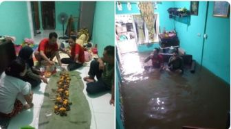 Malam Untuk Pesta Tahun Baru, Paginya Rumah Warganet Ini Terendam Banjir