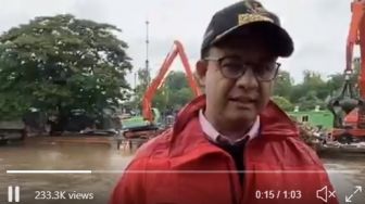 Jakarta Dikepung Banjir, Publik Ramai Serukan Tagar #AniesGabisakerja