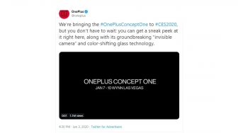 Ponsel Konsep OnePlus Bakal Mejeng di CES 2020