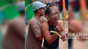 Pria Cabul di Parungkuda Sukabumi Dibogem Warga