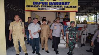 Kapolres Pamekasan Bersama Forkompimda Cek Posko Terpadu