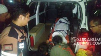 Massa Jaket Hijau Kawal Jenazah Ojol yang Ditusuk di Cibolang Sukabumi