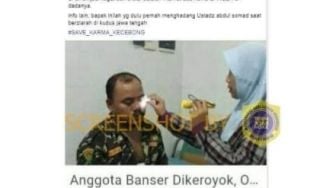 CEK FAKTA: Anggota Banser Dikeroyok Emak-emak Penjual Nasi Uduk?