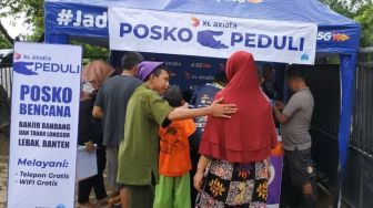 Xmart Donasi, XL Ajak Pelanggan Peduli Bencana di Lebak dan Bogor