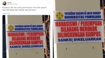 Viral Larangan Merokok untuk Mahasiswi di Universitas Pamulang