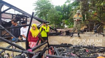 Empat Rumah di Simpenan Sukabumi Hangus Terbakar