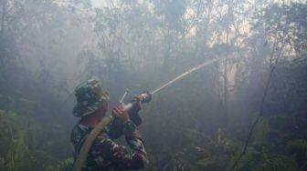 Polisi Tangkap Pembakar Lahan di Bengkalis